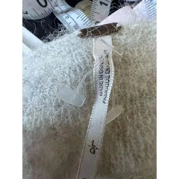 Free People knit Mini Womens Dress Ivory Flare Dress Bell Sleeves Size S M L - Picture 5 of 7